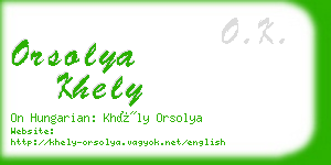 orsolya khely business card